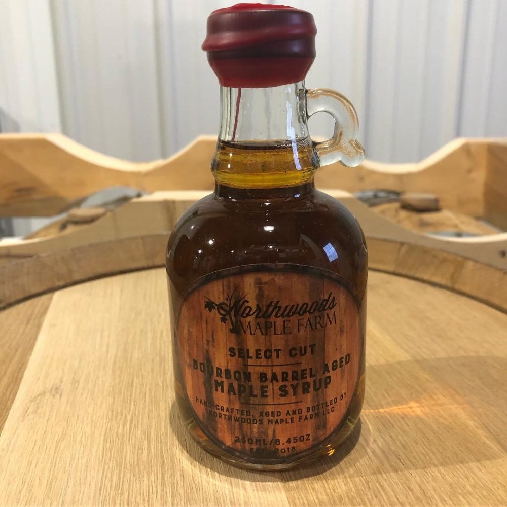 Bourbon Barrel Aged Maple Syrup 8.45oz/250ml Northwoods Maple Farm